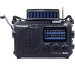 Kaito KA500IP-BLK Voyager Solar/Dynamo Am/fm/sw NOAA Weather Radio with Alert and Cell Phone Charger, Black