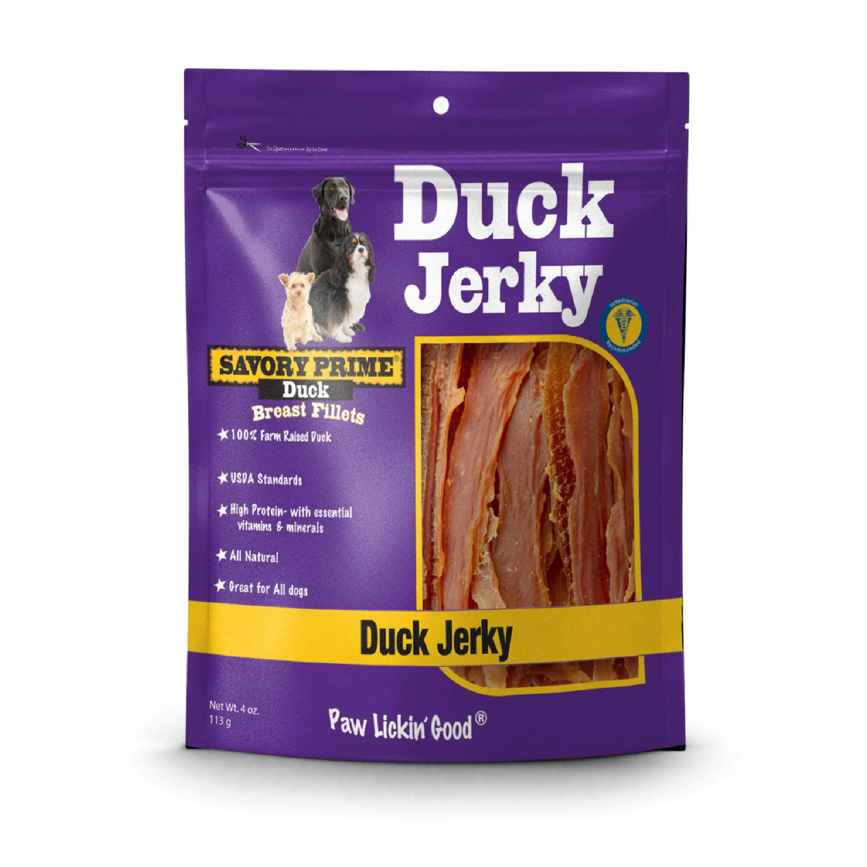 400 Natural Duck Jerky Dog Treats, 8 Oz