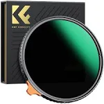 K&F Concept 95mm Putter Variable ND Filter ND2-ND400 (1-9 Stops) 28 Multi-Layer Coatings Import AGC Glass Adjustable Neutral Density Filter for Camera Lens (Nano-X Series)