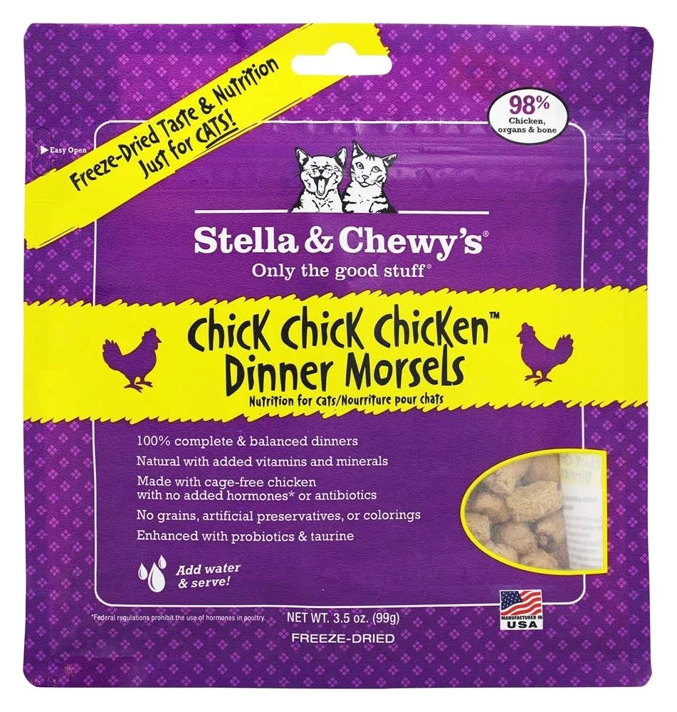 Stella & Chewy's Chick Chick Chicken Freeze-Dried Cat Food - 3.5 oz bag