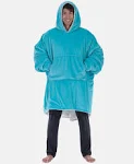 The Comfy Original | Oversized Microfiber & Sherpa Wearable Blanket, Seen On Shark Tank, One Size Fits All (Aqua)