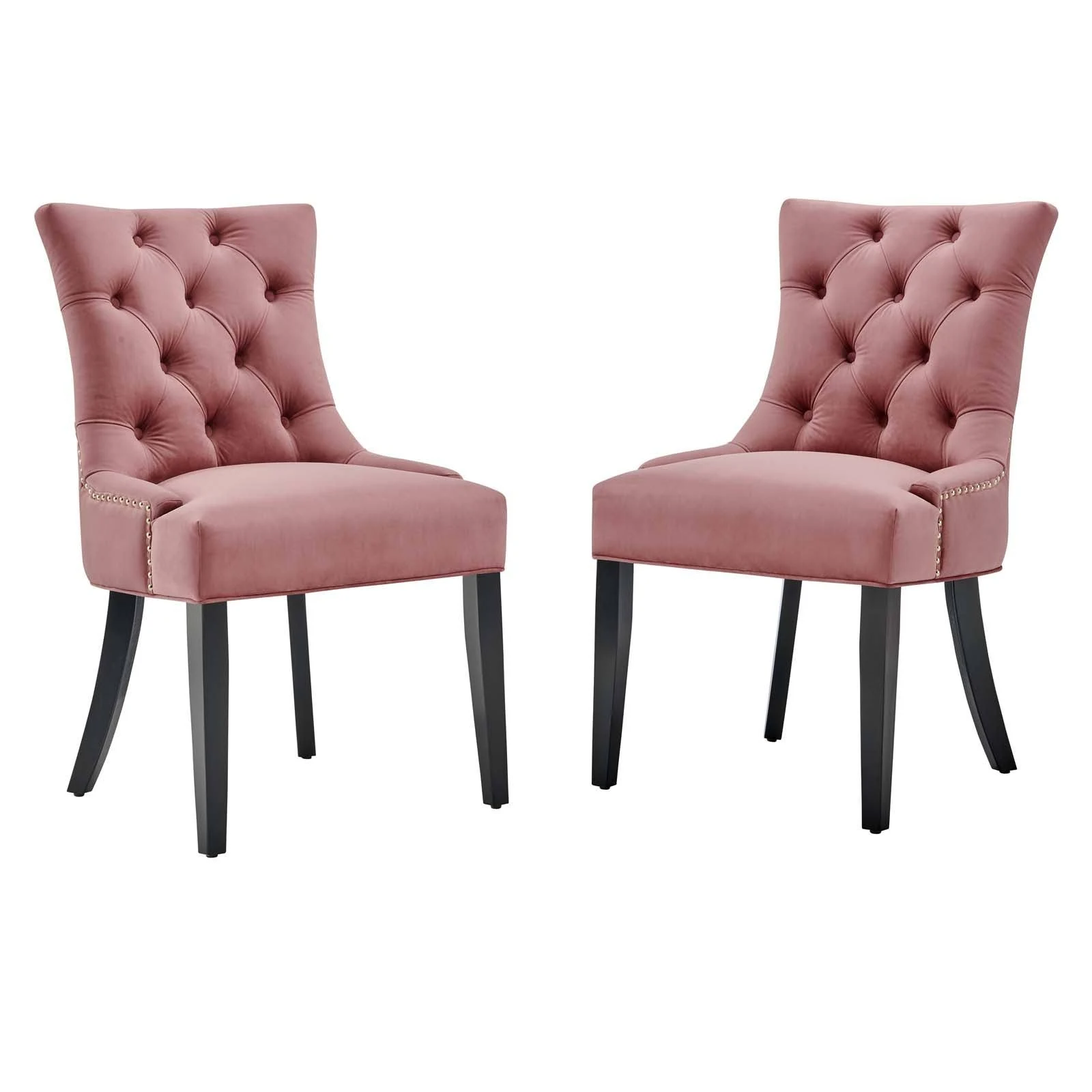 Regent Tufted Performance Velvet Dining Side Chairs - Set of 2 by Modway
