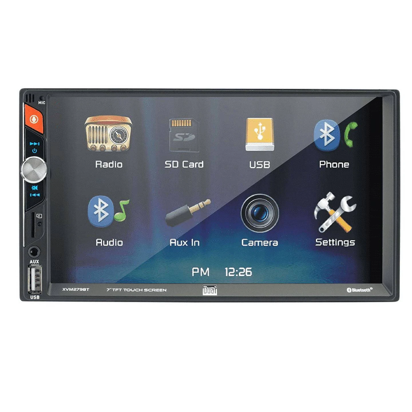 Car Radio Stereo Touch Screen 7&#034; LED Digital Multimedia USB MicroSD MP3 Siri