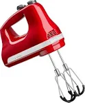 KitchenAid 6 Speed Hand Mixer with Flex Edge Beaters - Empire Red