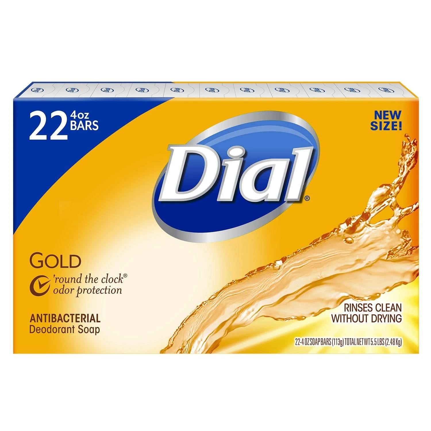 Dial Antibacterial Deodorant Bar Soap Gold