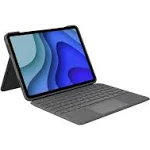 Logitech  Folio Keyboard Case Trackpad Smart iPad Pro 11 - Oxford Gray - Excellent