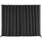 VEVOR Room Divider 8 ft x 10 ft Portable Panel Room Divider with Wheels Curtain Divider Stand