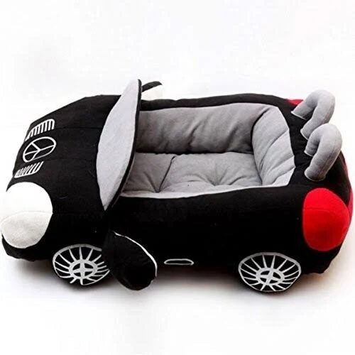 Badass Sharks Deluxe Cute Cozy Cool Sports Car Shaped Pet Dog Bed House Chihuahua Yorkshire Small-Medium Dog Cat House Waterproof Warm Soft Puppy Sofa