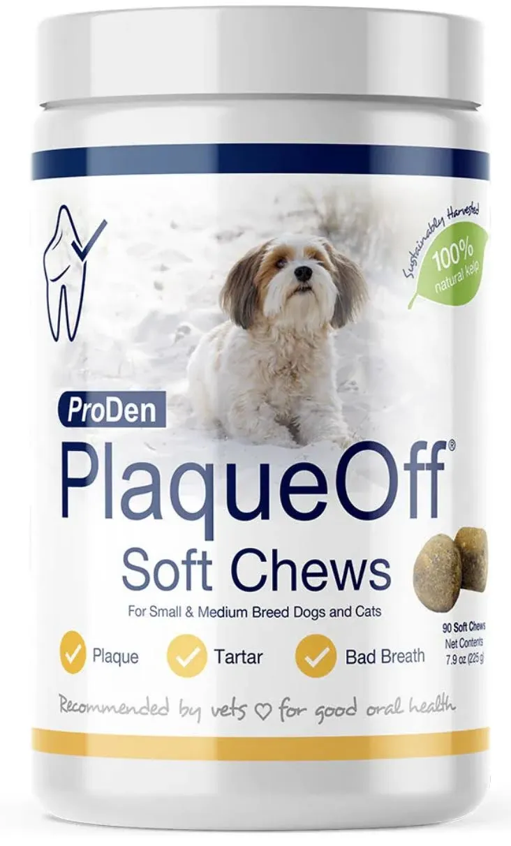 ProDen PlaqueOff Soft Chews for Small/Medium Dogs, 90-count