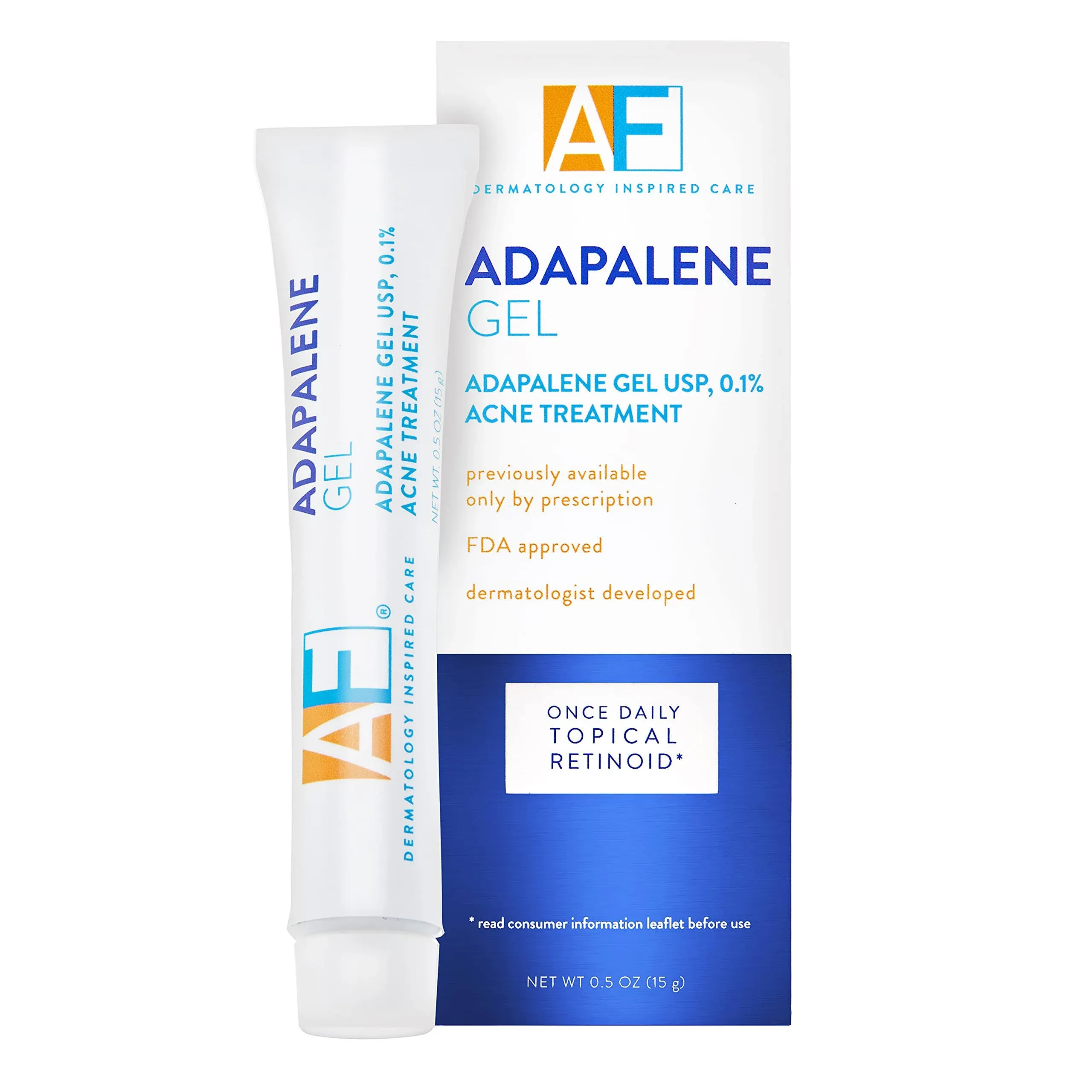 Acnefree Adapalene Gel Once Daily Topical Retinoid Acne Treatment - 0.5oz