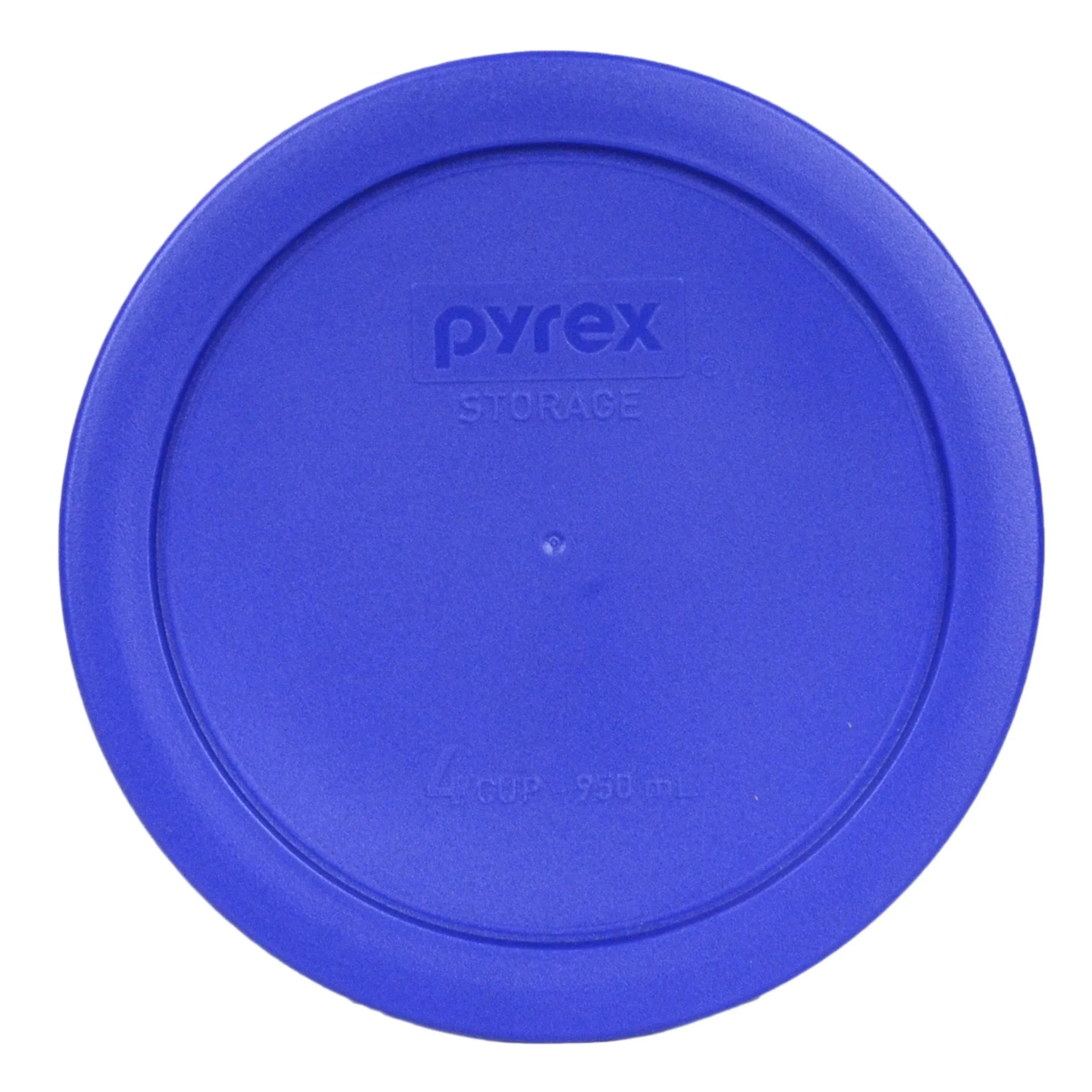 Pyrex 7201 4-Cup Glass Food Storage Bowl w/ 7201-PC Blue Spruce Lid Cover