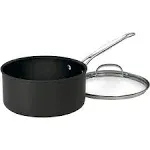 Cuisinart Chef's Classic Stainless Steel Sauce Pan With Lid 1-1/2 qt Black