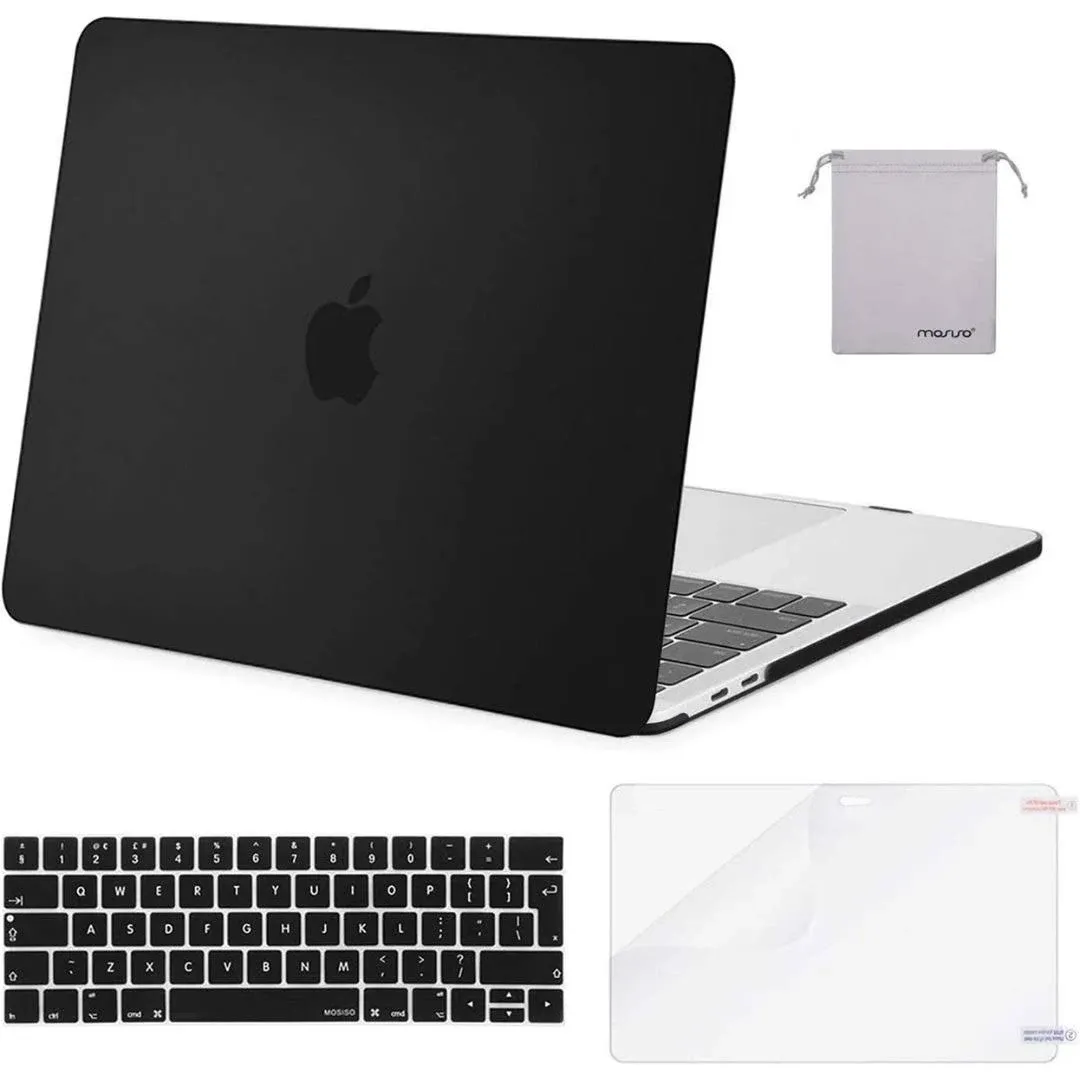 Mosiso Plastic Hard Case Cover Only for MacBook Pro 13 inch with Retina Display No CD-ROM (a1502/a1425), White