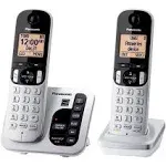 Panasonic KX-TGC222B Answering System with 2 Handsets (Renewed) (KX-TGC222S BLACK)