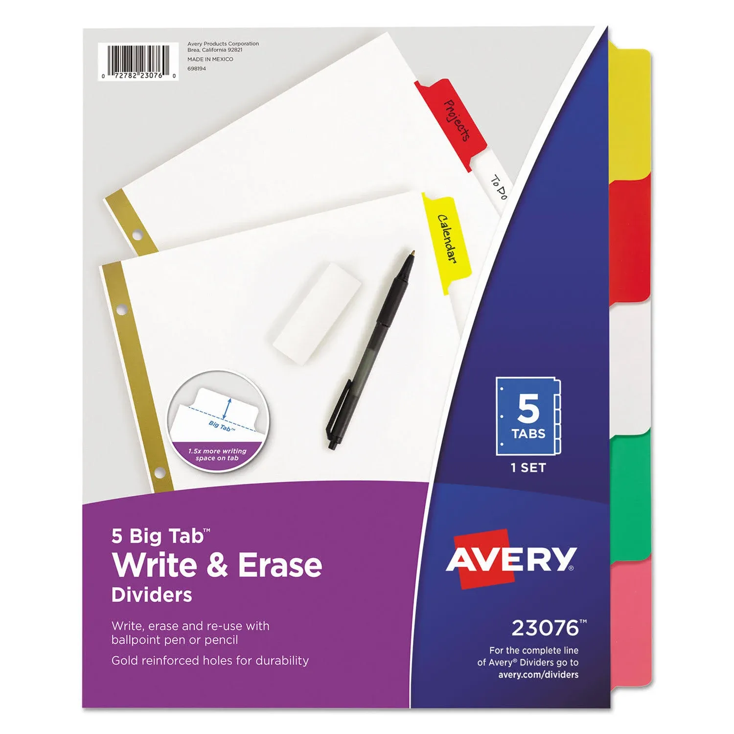 Avery Big Tab Write & Erase Dividers