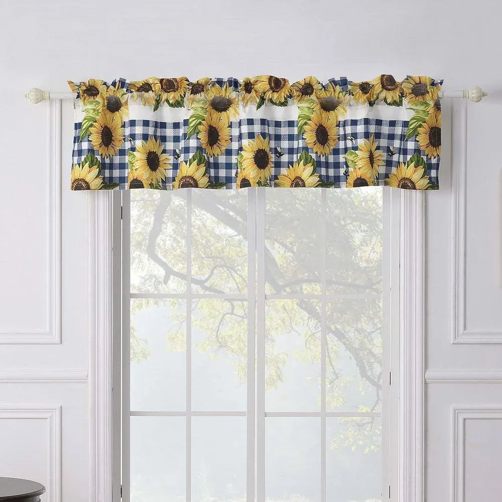 Barefoot Bungalow Sunflower Window Valance