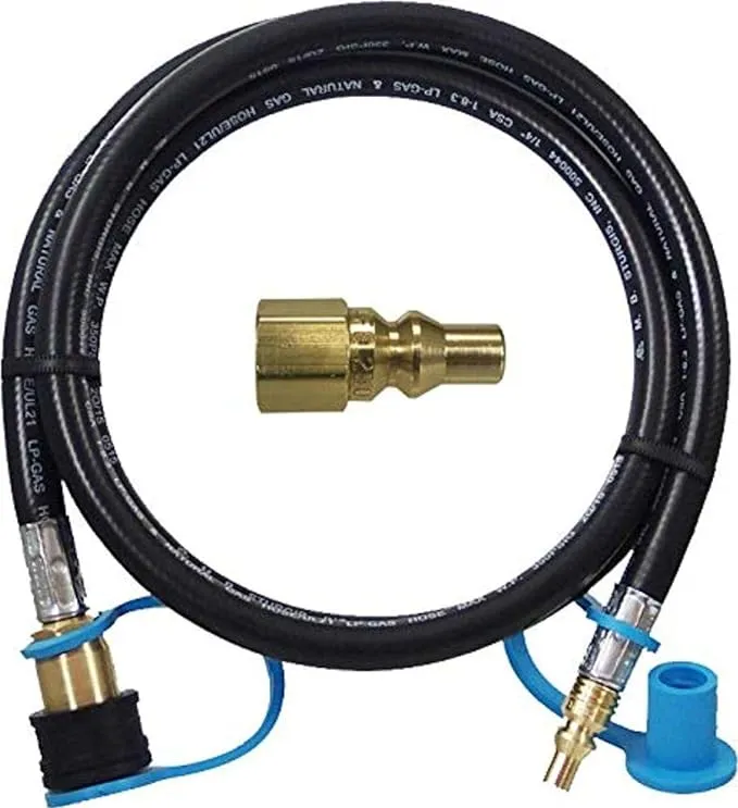 Sturgisafe By MB Sturgis 1/2 Natural &amp; Propane Gas Grill Rv Adapter Kit Hose