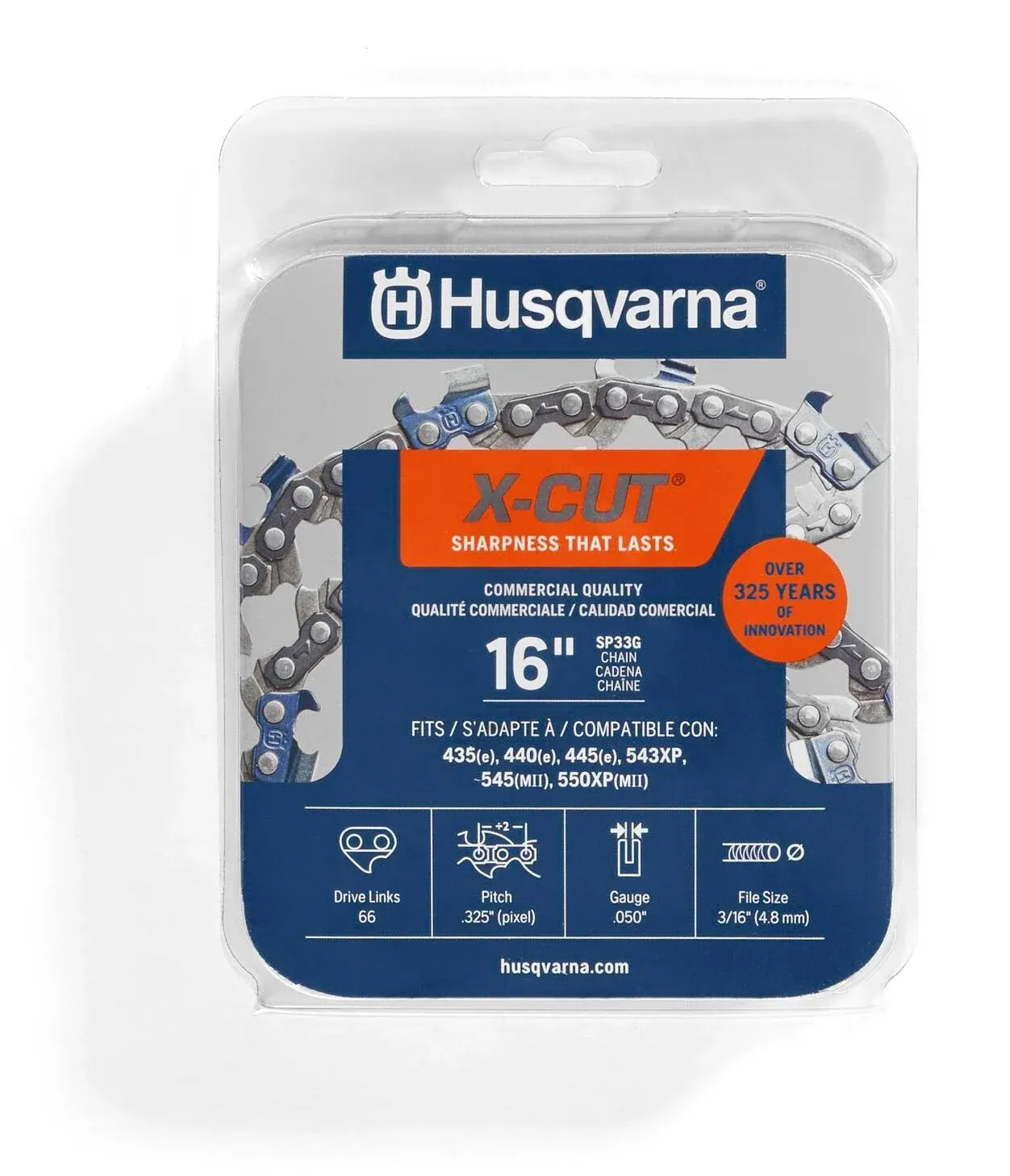 Husqvarna SP33G 66 Link Replacement Chainsaw Chain for 16-in | 529788801