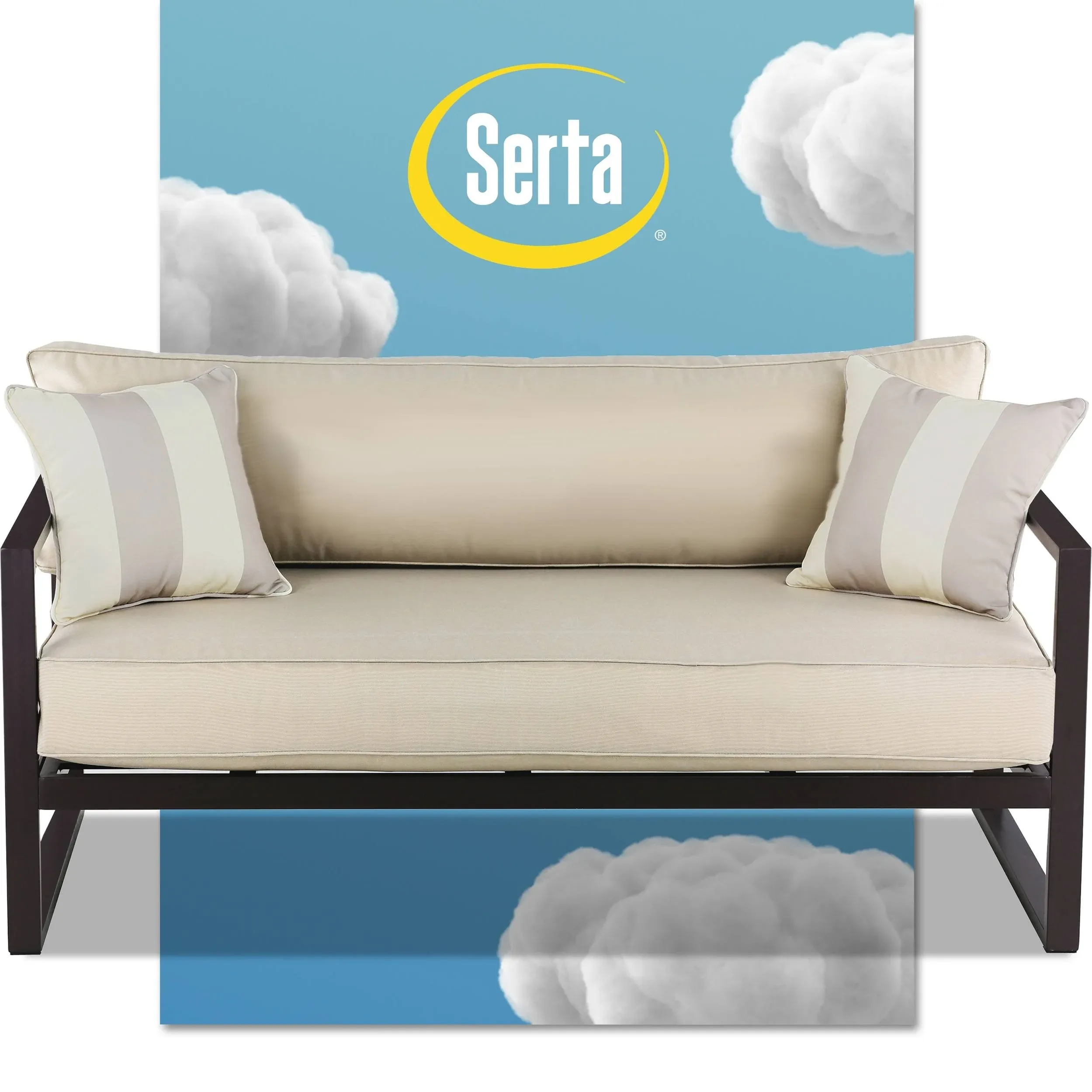 Serta Catalina Outdoor Sofa in Bronze - Transitional - Outdoor Sofas - by Homesquare | Houzz