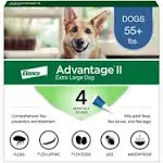 Bayer Advantage II for Extra Large Dogs - 4 pack