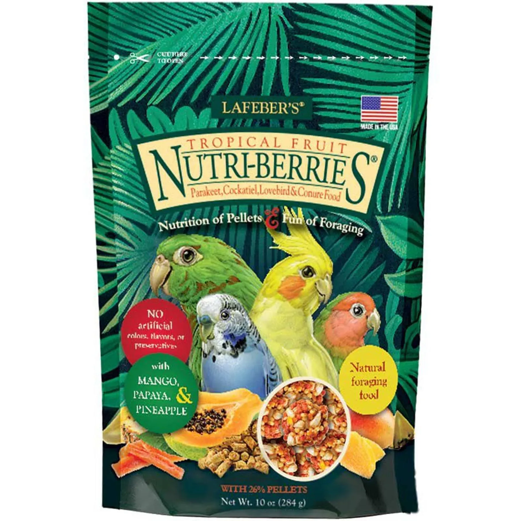 Lafeber Tropical Fruit Nutri-Berries Cockatiel 10oz