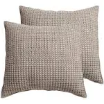 Levtex Home Mills Waffle Euro Sham, Set of 2 - Desert Sage