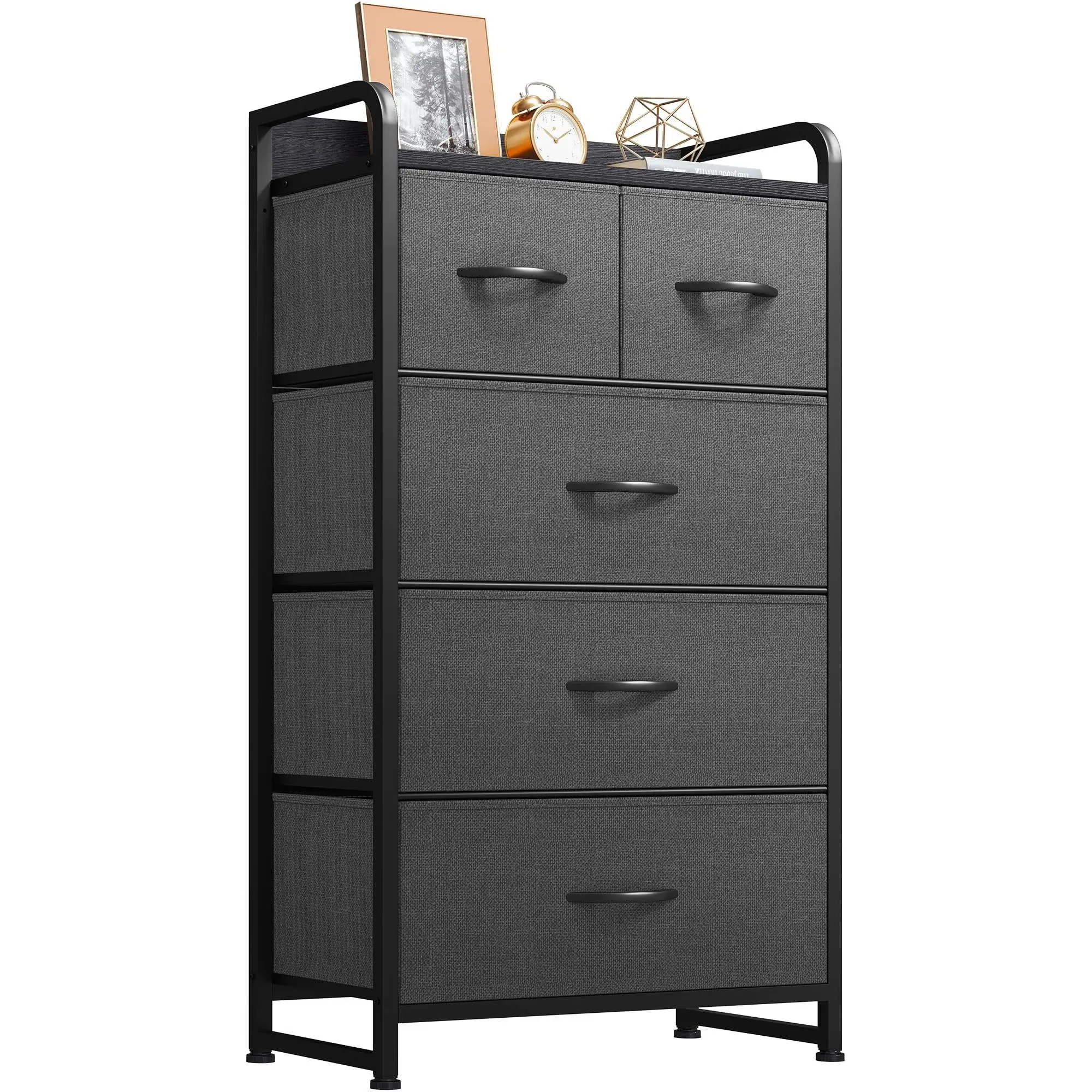 YITAHOME Fabric Dresser with 5 Drawers - Storage Tower with Large Capacity ...