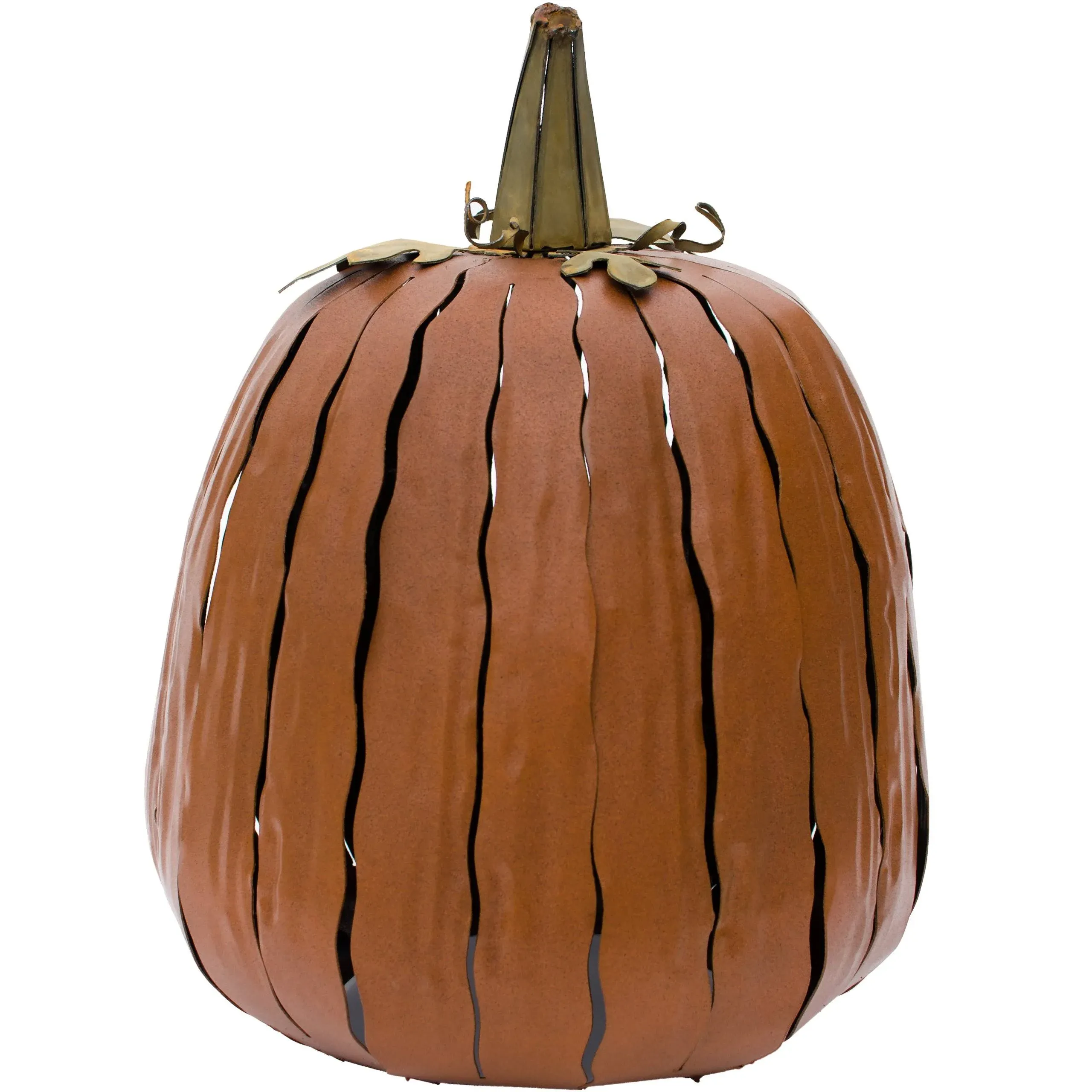 Desert Steel Great Pumpkin Lantern – Halloween Pumpkin – Garden Decor (12-inch)