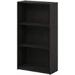 Basic 3-Tier Bookcase / Bookshelf / Storage Shelves, Dark Espresso