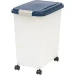 USA Airtight Dog Food Storage Container, Up to 30 lbs, Attachable Wheels, for...