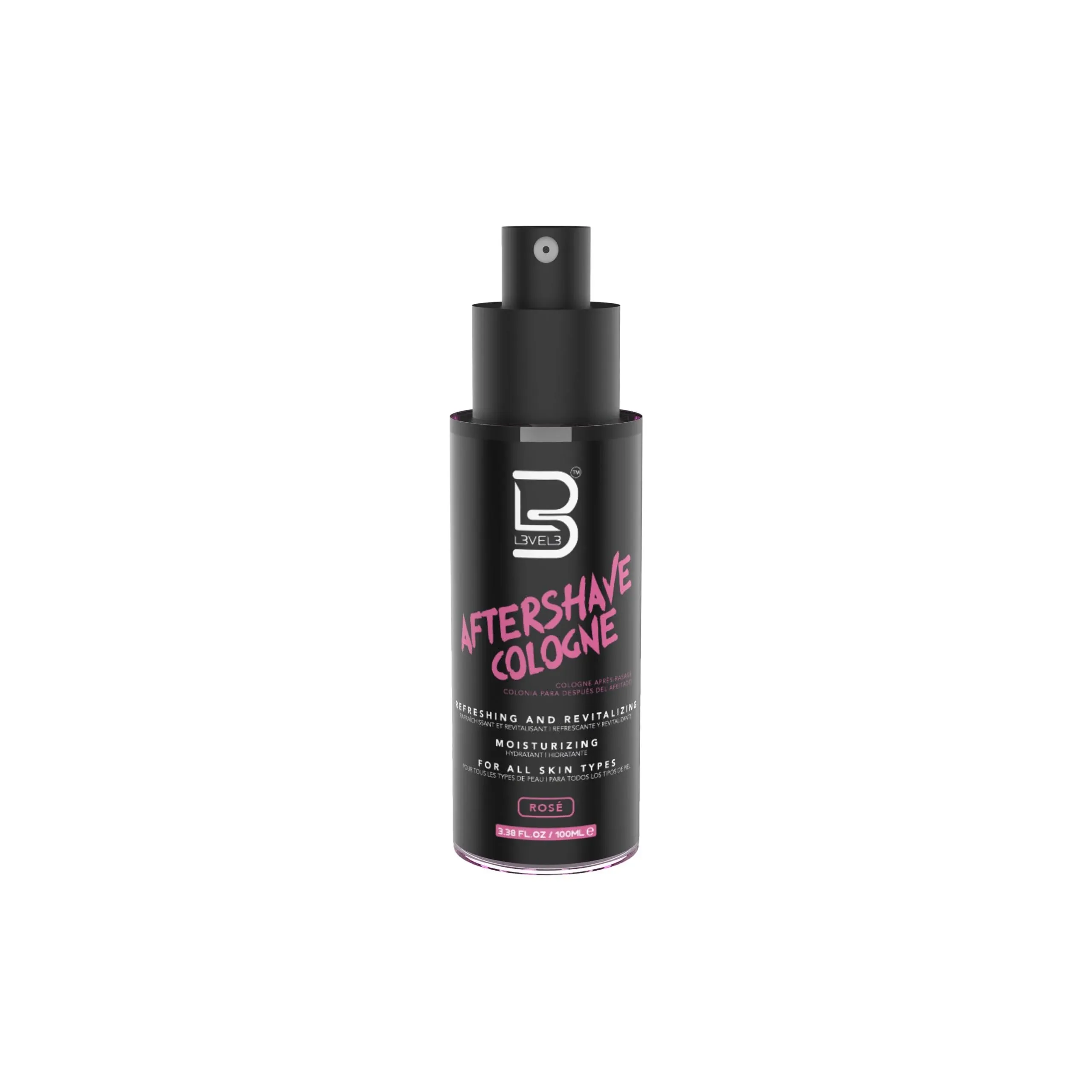 L3 Level 3 After Shave Spray Cologne - Softens Skin - Refreshes and Relieves Face and Skin - Moisturizing Formula Level Three After Shaving (Rose - Small)