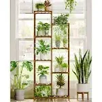 "Bamworld Plant Stand for Indoor/Outdoor Garden