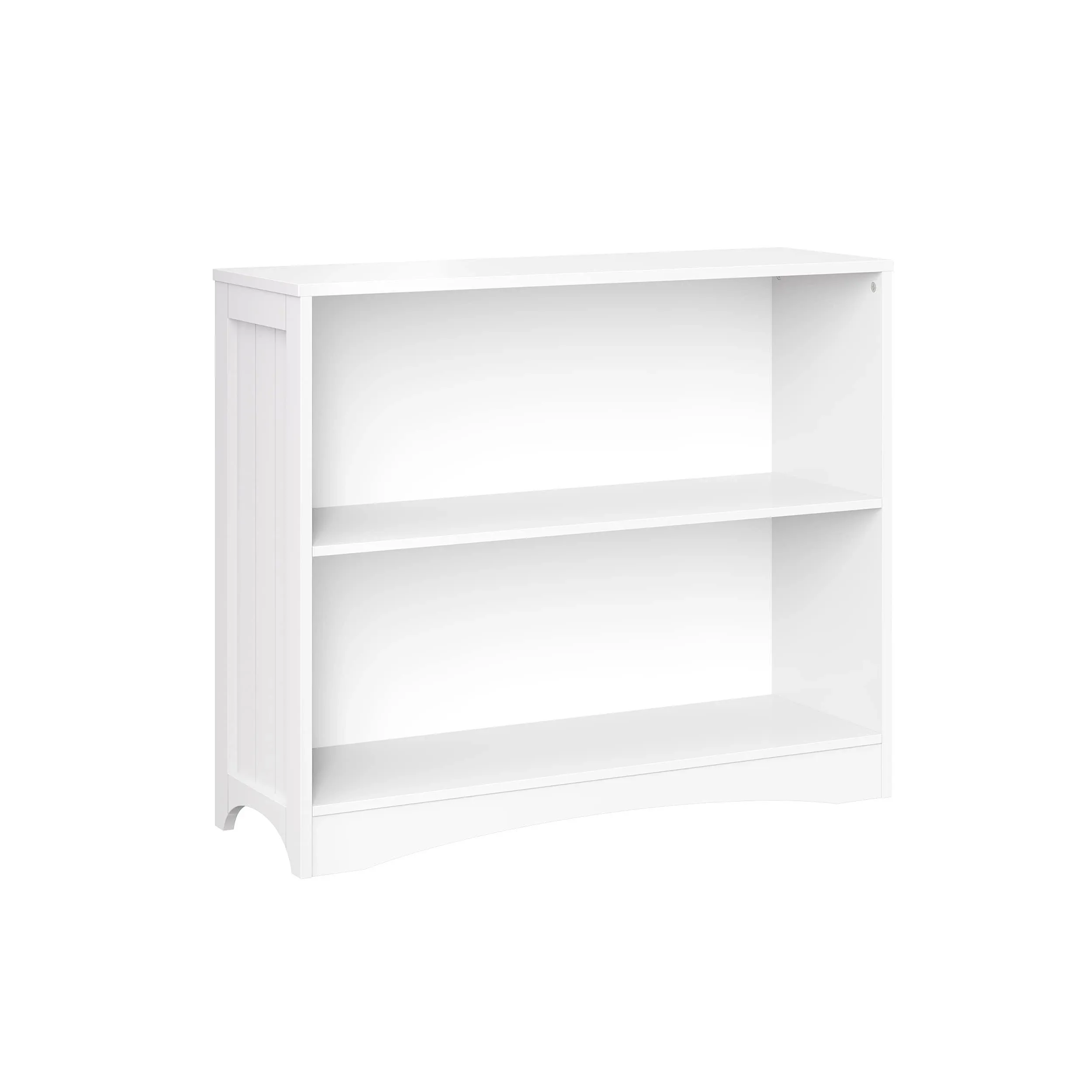 3 shelves Horizontal Bookcase, White