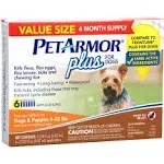 PetArmor Plus Flea and Tick For Dogs and Puppies 5-22 Lbs