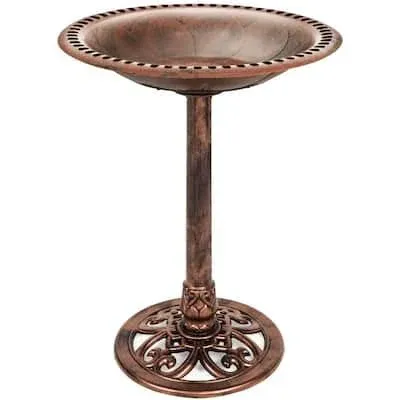 Pedestal Copper Birdbath