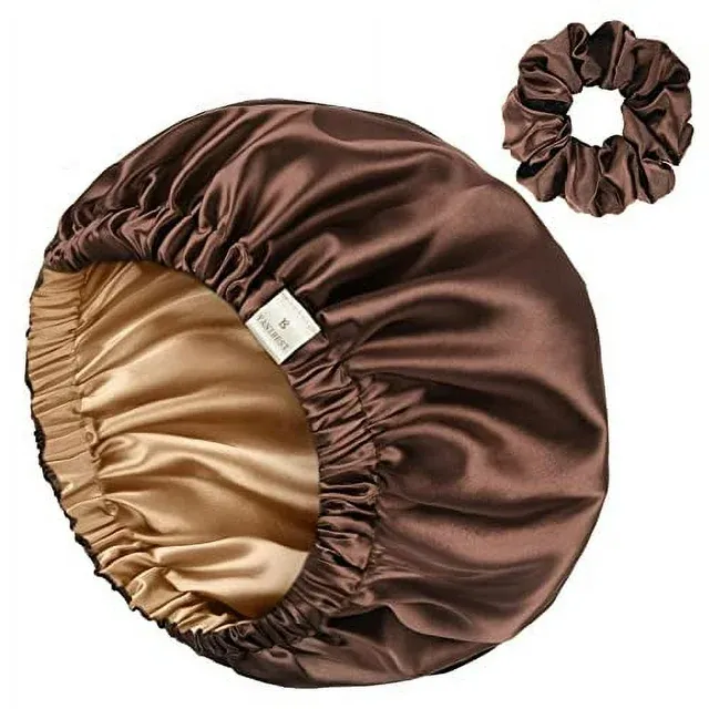 Yanibest Silk Bonnet for Women Sleeping Satin Bonnet Hair Bonnets Double Layer Bonnet for Curly Hair