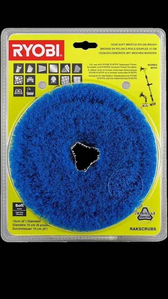 Ryobi RAKSCRUBS Soft Nylon Brush (Single)