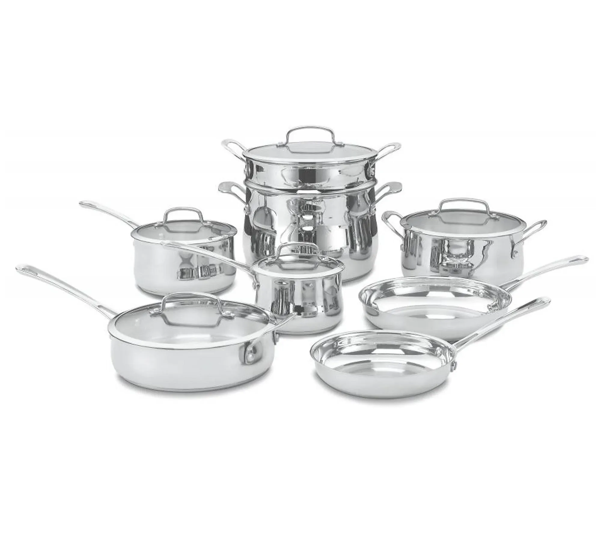 Cuisinart 13-Piece Contour Stainless Cookware Set