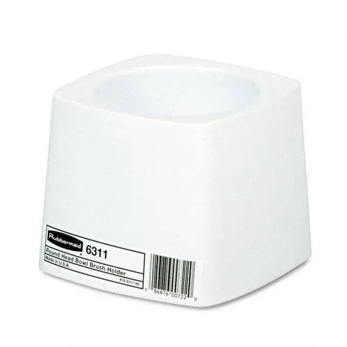 Rubbermaid Toilet Bowl Brush Holder, White, 5"