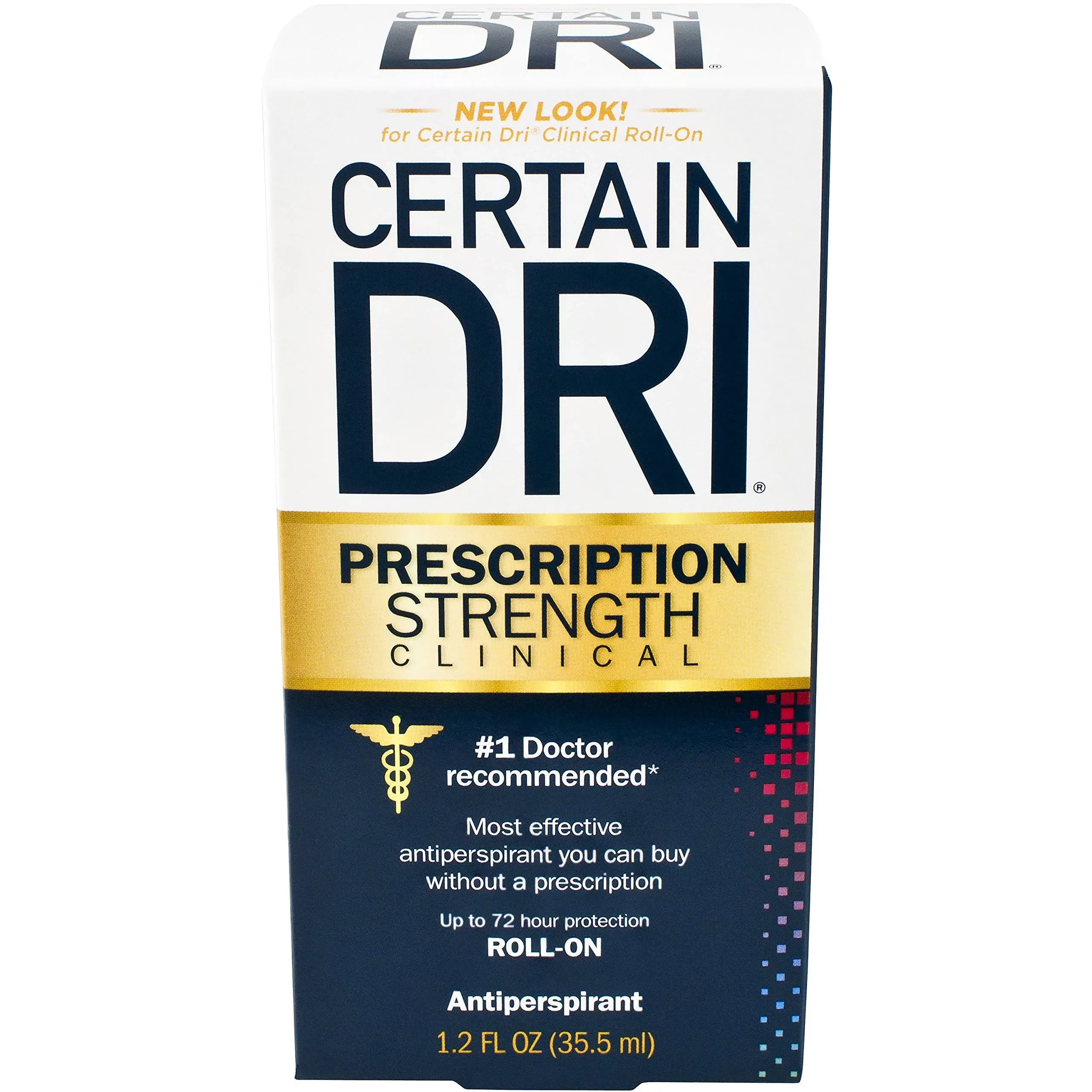 Certain Dri Anti-Perspirant, Roll-On, 1.2 Fl Oz, Pack of 3