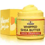 AKWAABA Whipped Shea Butter (Fresh Strawberry) - Nourishes, Moisturizes & Soothes | Pure Shea Butter | No Dyes & Parabens | 12 oz / 340 g