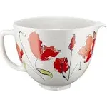 KitchenAid 5 Quart Poppy Ceramic Bowl