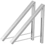 Wall Mounted Drying Rack Clothes Hanger Folding Wall Coat Racks Aluminum Home Storage Organiser Space Savers