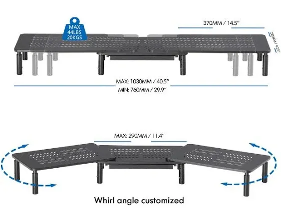 Monitor Stand Riser Computer Support Stand with/ Drawer