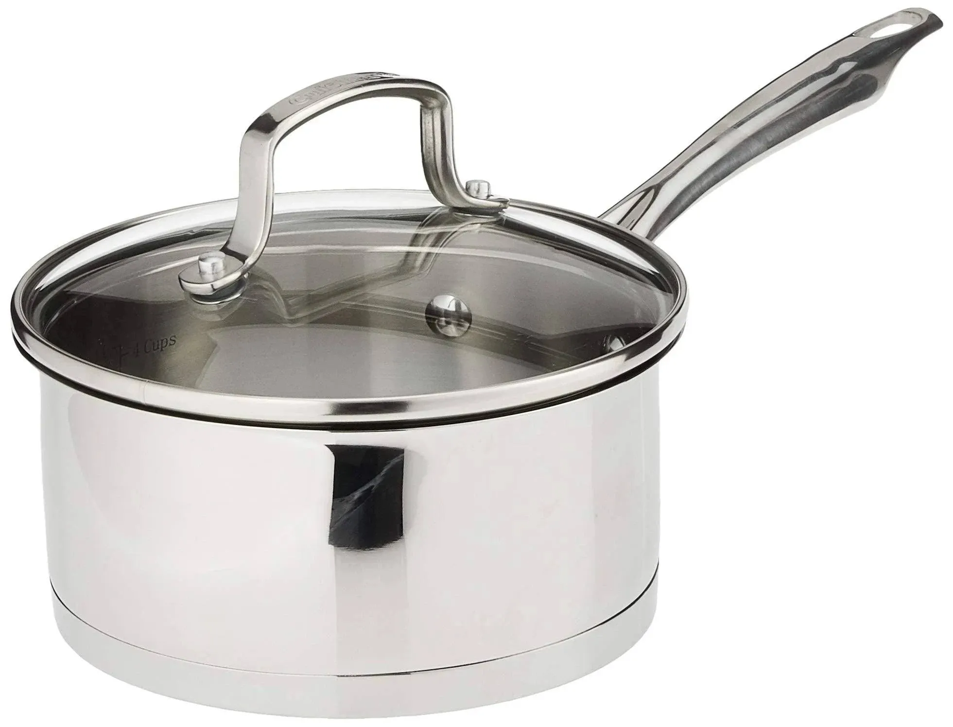 Cuisinart 8919-16 Professional Stainless Saucepan with Cover, 1.5-Quart, Steel