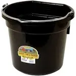 Little Giant 20 Quart Flat Back Plastic Bucket Red