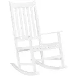 White Wood Outdoor Rocking Chair