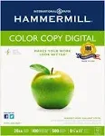 Hammermill Premium Color Copy Print Paper, 100 Bright, 28lb, 8.5 x 11, Photo White, 500/Ream