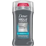 Dove Men+Care Clean Comfort Antiperspirant Deodorant 0.5 Oz. Stick