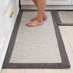 LUFEIJIASHI Kitchen Rugs and mats Non Skid Washable Set of 2 PCS Absorbent Kitch